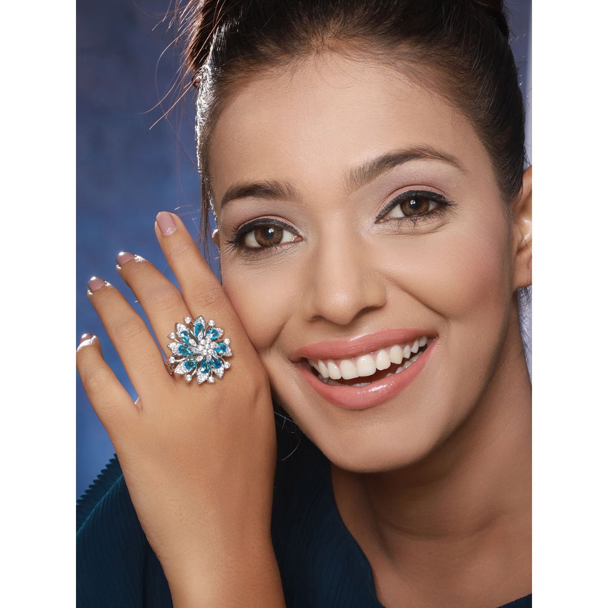 Buy Aquamarine Ring/ Sterling Silver/ 4ct Oval Aqua/sky Blue Gemstone  Floral Art Deco Edwardian Filigree custom Made Design70z Online in India -  Etsy